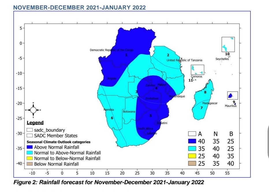 Mwaka wemvura wa2021 / 22 wakajeka